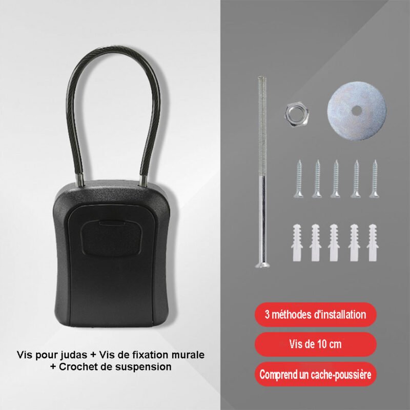 Boite à Clé Câble Métallique avec code