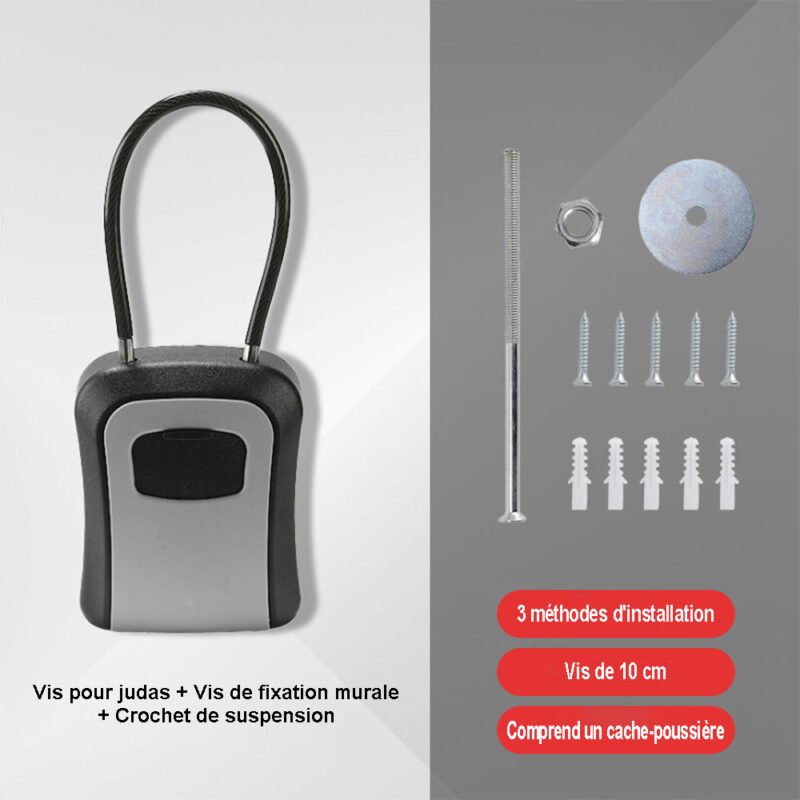 Boite à Clé Câble Métallique avec code