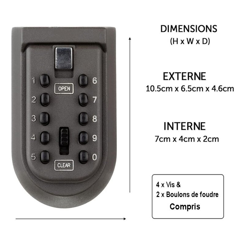 Boite à Clé Code Petit Format