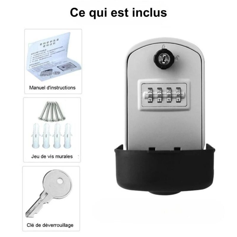 Boîte à Clé Sécurisée à combinaisons et/ou clé