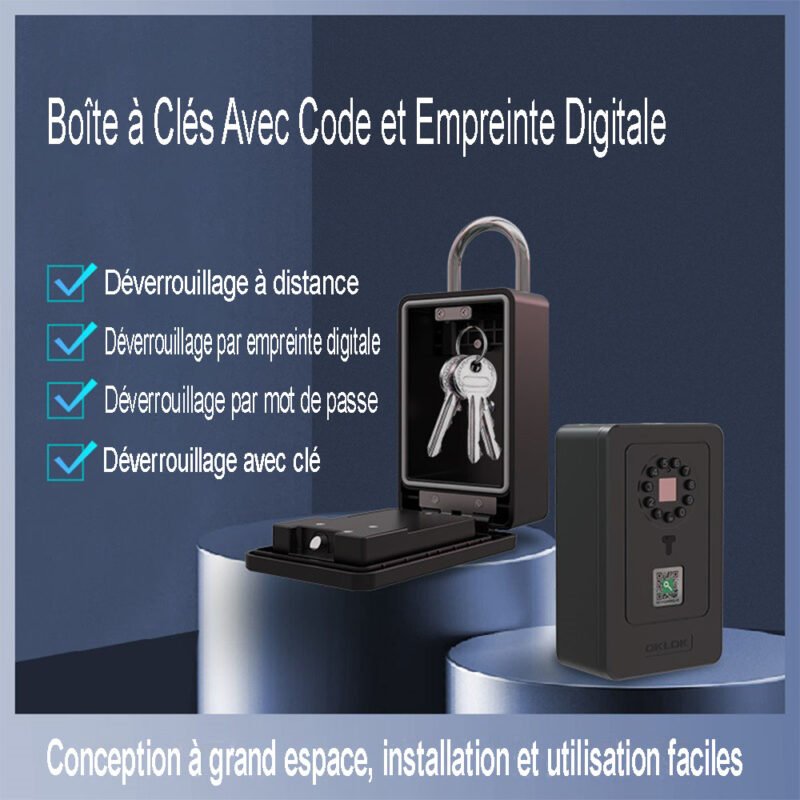 Boîte à clés intelligente biométrique
